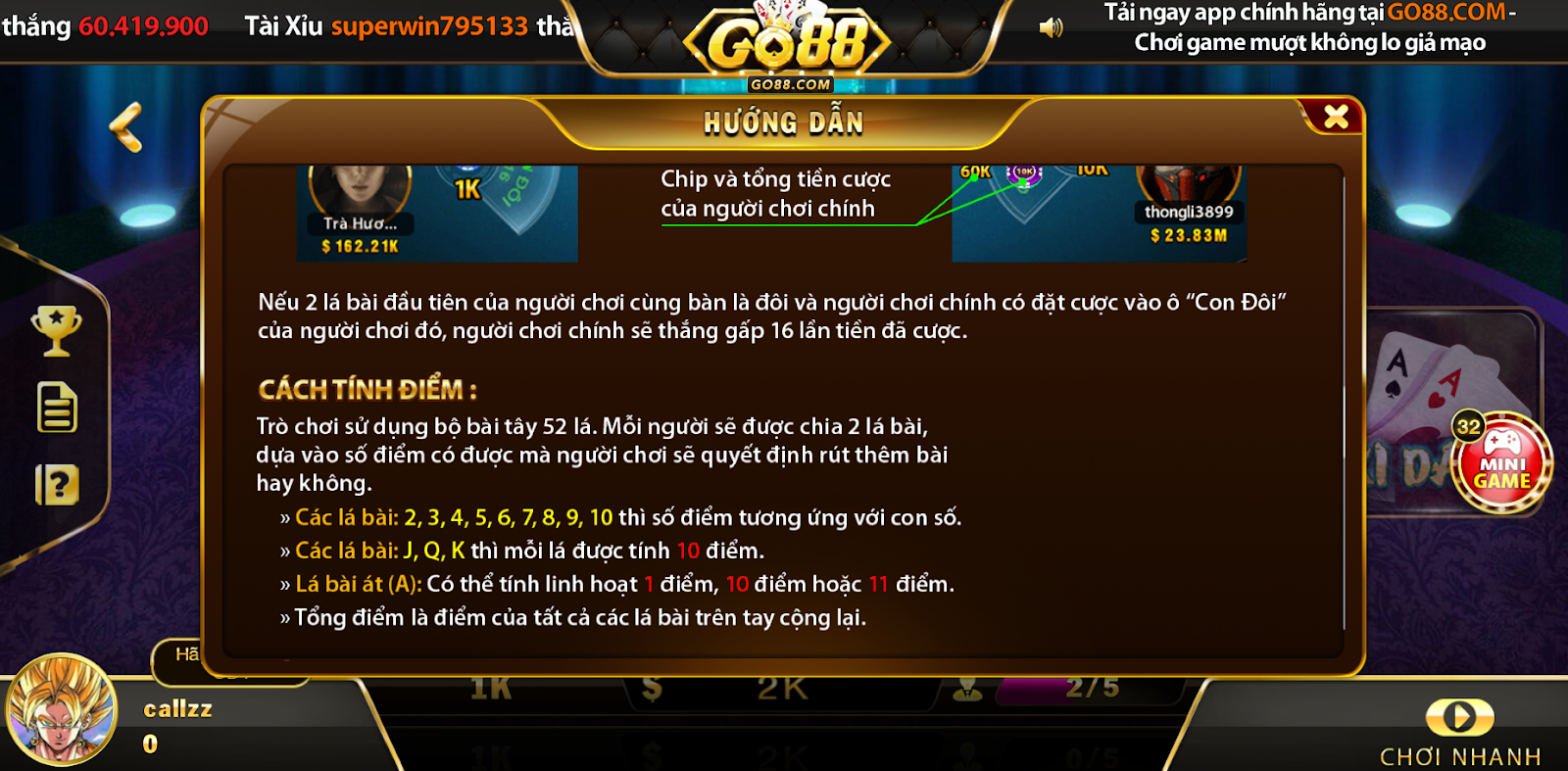 Hướng Dẫn Đăng Ký Và Bắt Đầu Chơi Xì Dách Go88